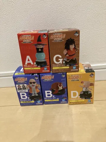 드래곤볼 ASSEMBLE 피규어 제일복권 A, B, D, G상