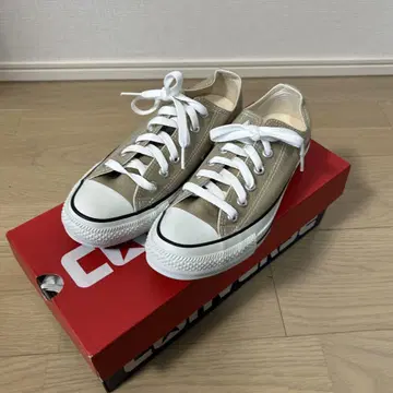 컨버스 올스타 로우컷 베이지 24.5cm