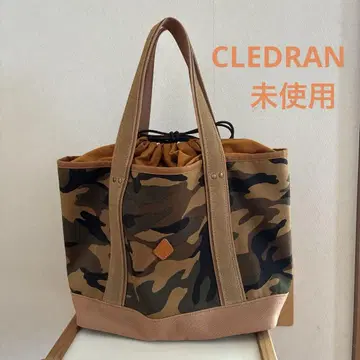 CLEDRAN 미사용, 카모 패턴 토트백