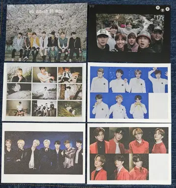 BTS 올 메모장 5장씩 30장 한국제