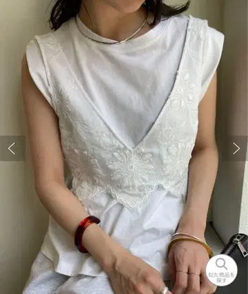 omekashi 오메카시 레이스 프린지 뷔스티에