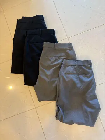 UNIQLO 유니클로 감동 팬츠 울 라이크 4개 세트