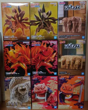 NARUTO 구미, 수호, 가마분타, 호카게 바위 피규어 총 9개 세트