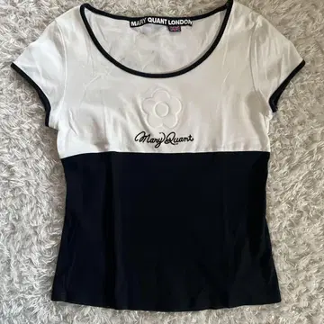 [ MARY QUANT LONDON ] 마리콴트 T셔츠 바이컬러