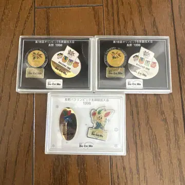 새상품 레어 나가노 올림픽 패럴림픽 1998 핀 배지 3개 세트