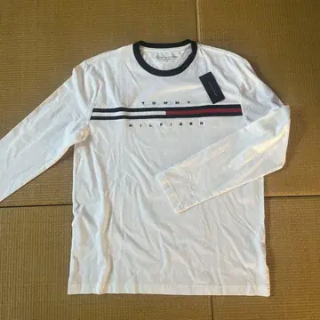 TOMMY HILFIGER 긴팔 로고T 화이트 티셔츠 L 사이즈