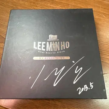 LEE MIN HO MY EVERYTHING 앨범 이민호 사인 포함