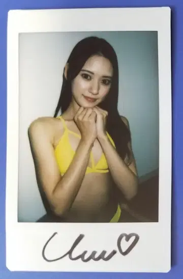야카케 우미 친필 사인 폴라로이드 112
