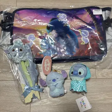 디즈니 스티치 키링 보냉백 세트