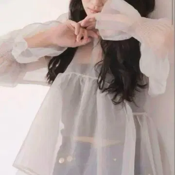 muguet organdy peplum blouse