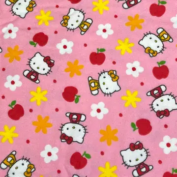 산리오 헬로키티 미미 사과 꽃무늬 원단 헤이세이 레트로 헤이세이 소녀