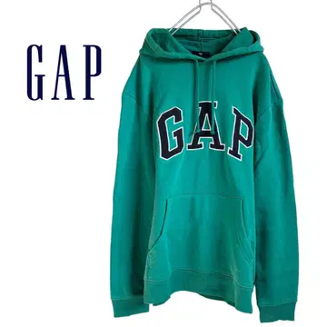 GAP 후드티 빅 로고 그린 M 사이즈