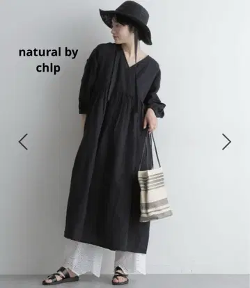 natural by chlp 면린넨 카슈쿨 원피스 스튜디오 클립 롱