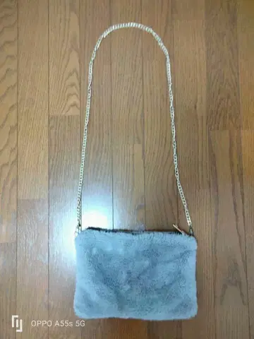 그레이 퍼 숄더백