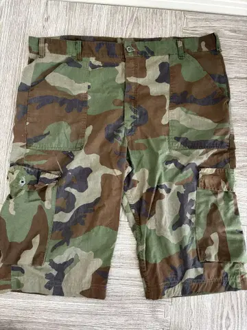카모플라쥬 카고 숏팬츠 카모 무늬