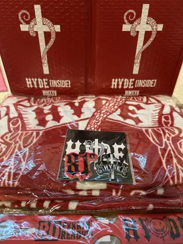 HYDE 페스티벌 한정판 후드 타월 HYDE N' SECRET 러기지 택