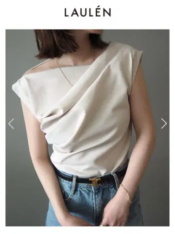 LAULEN drape no sleeve tops