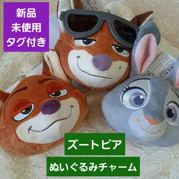 주토피아 닉 닉 와일드 주디 봉제 인형 참 [새상품] 3점