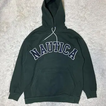 nautica 후드티 빅 로고 아치 로고 칼리지 후디 L 사이즈