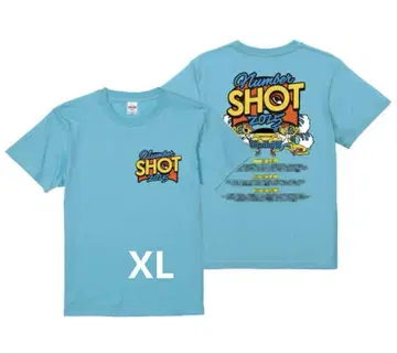 Number SHOT 2021 티셔츠 스카이블루