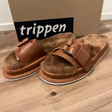 미사용품 trippen 무스탕 샌들 36 ( 23-23.5cm 상당 )
