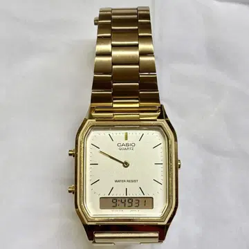 CASIO AQ-230 골드 손목시계