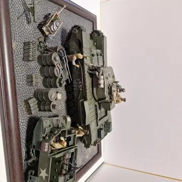타미야 1/35 크로커다일과 브레건 커리어의 디오라마