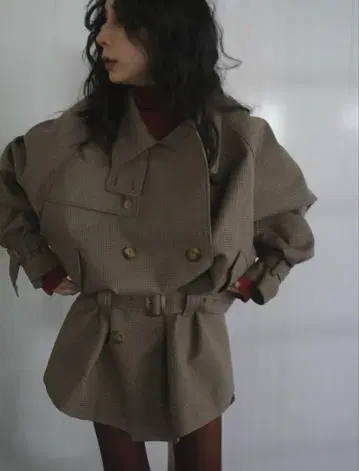 Ameri vintage DADDY MIDI TRENCH COAT