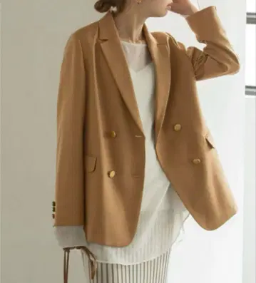 [ NOBLE ] T/W 더블 브레스트 자켓