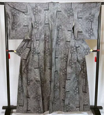 KS78 캐주얼 기모노  수직  블랙 익명 배송 오시마