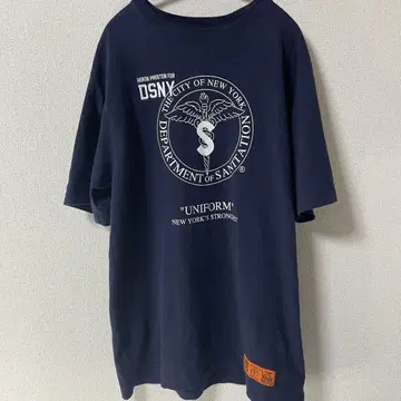 Heron Preston 헤론 프레스톤 T셔츠 자수 DSNY 네이비 S