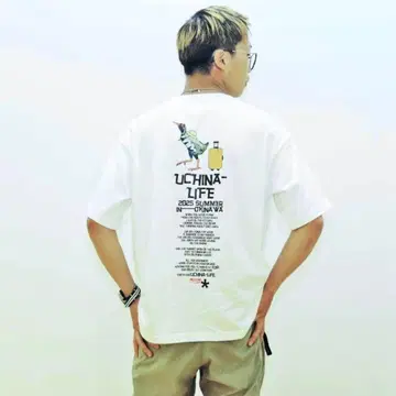 UCHINA-LIFE T셔츠 얀바루쿠이나 (주문 시 사이즈를 알려주세요)