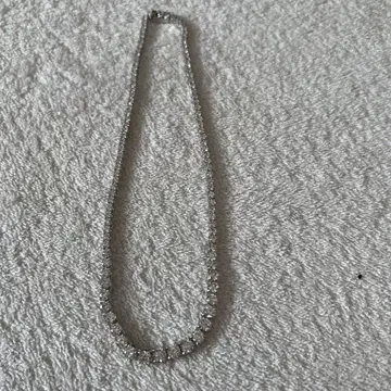 크리스탈 장식 목걸이 약 40cm