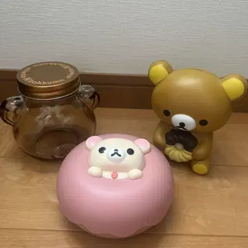 리락쿠마 미스터도넛 3종 세트 소품함 항아리 스퀴즈