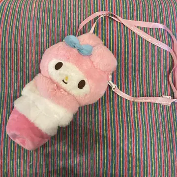 마이멜로디 봉제 인형 파우치 핑크 응원봉 파우치