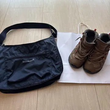 montbell 2세트 숄더백, 하이킹 신발 23.5cm