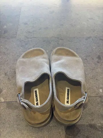 [ 미사용 새상품 ] JIL SANDER 스웨이드 샌들