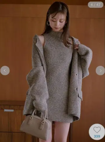 오늘까지 가격 인하! snidel 미니 니트 원피스 니트 자켓