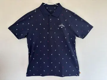 가격 인하 Callaway 네이비 피케 셔츠