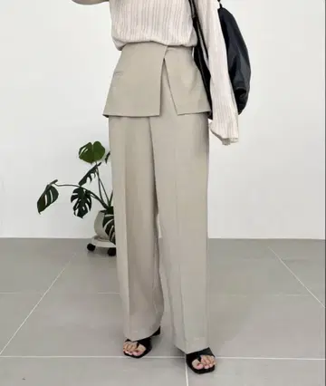 카프리스 레 마쥬 랩스커트 레이어드 팬츠