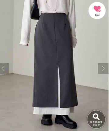 [ Loungedress ] 레이어드 타이트 SK 스커트