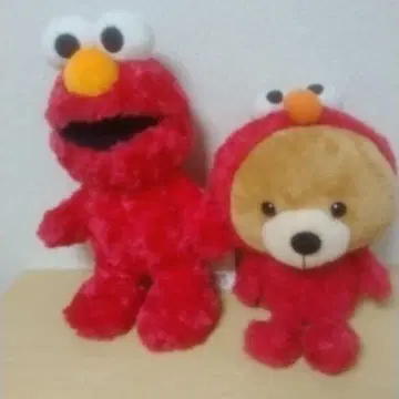 USJ 한정판 세서미 스트릿 엘모 봉제 인형 2개