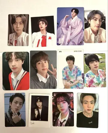 BTS JIN 진 트레이딩 카드 and 미니 사진
