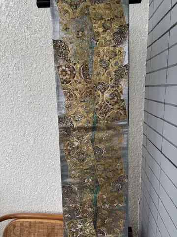 후쿠로 오비 순수 실크 미사용