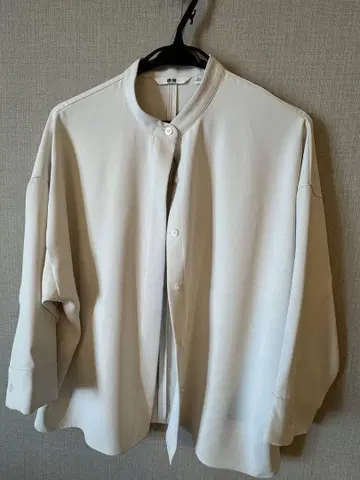 UNIQLO 드레이프 셔츠 화이트 M