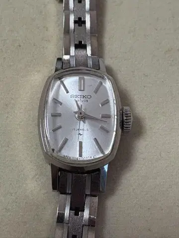 SEIKO salvia 1104-3030 수동 와인딩 여성용 손목시계