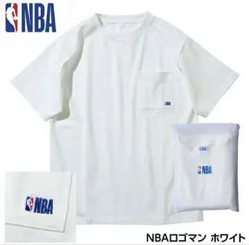 NBA 로고 화이트 T셔츠