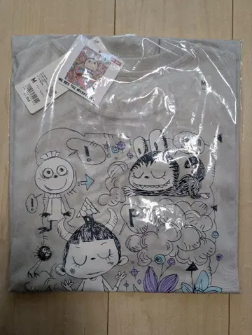 UNIQLO POP MART UT 러브브 라이트 그레이 M