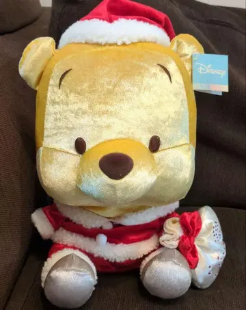 산타 의상 푸우 봉제 인형