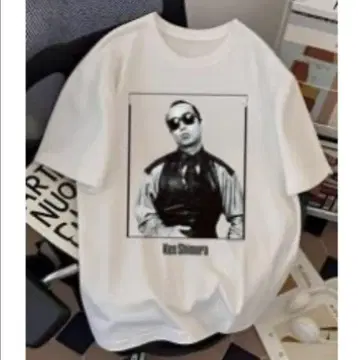 새상품 시무라 켄 T셔츠 2XL 남녀 공용 화이트
